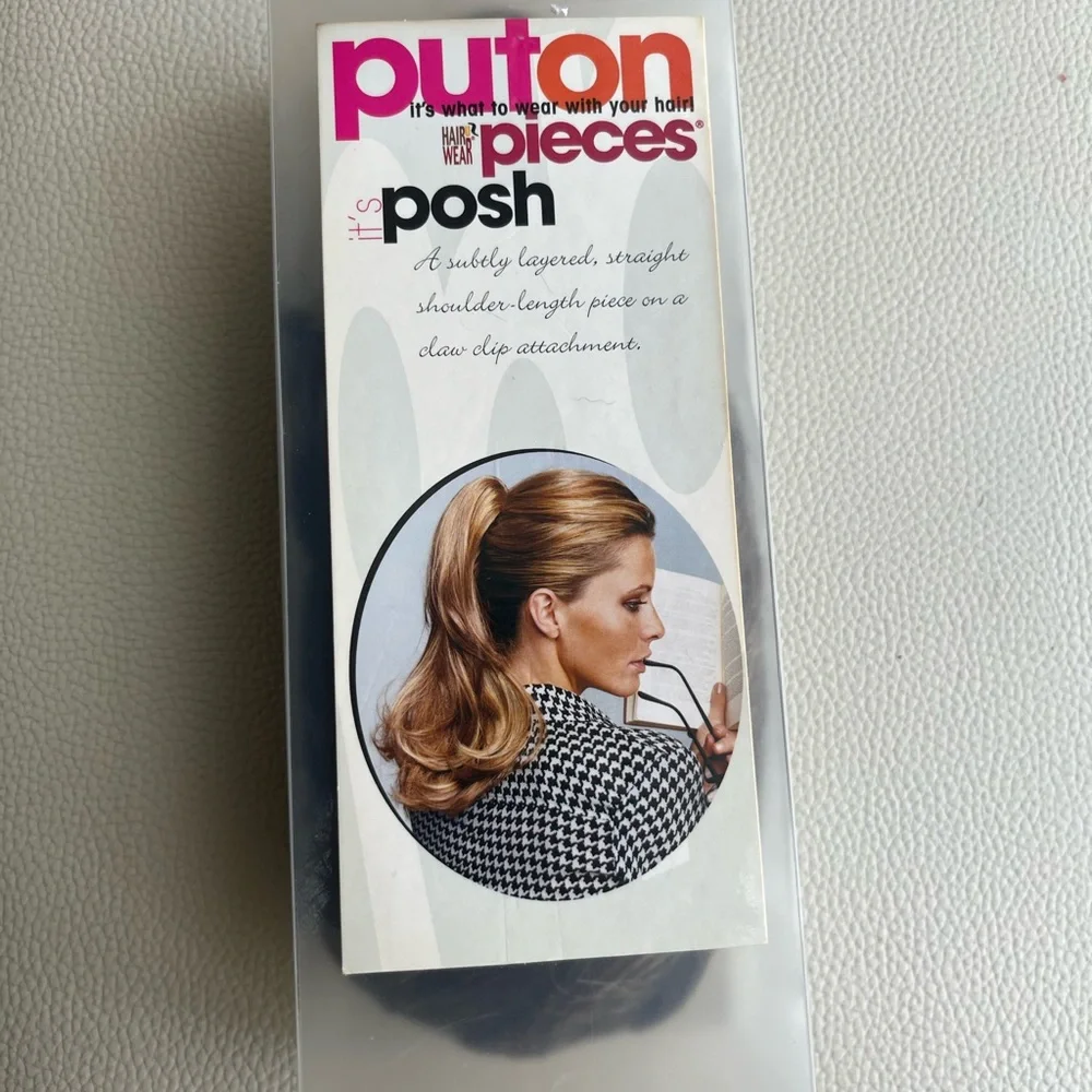 Putting Claw Clip Light Brown with highlights 16” Hair Extension- New